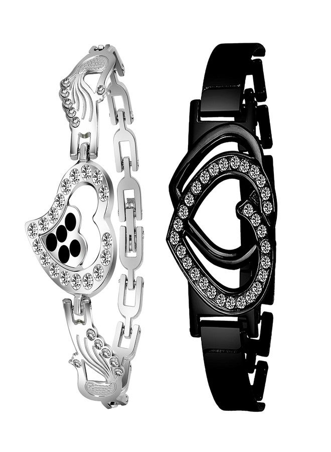 طقم أساور ميكادو ملكة عيد الحب وأعياد الميلاد للنساء - عبوة من قطعتين