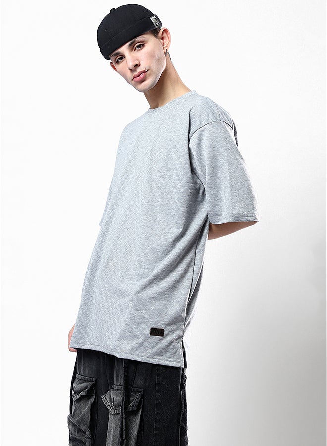 RAVIN Relaxed Fit Heather Grey Comfy Slip On Tee  - Image 2