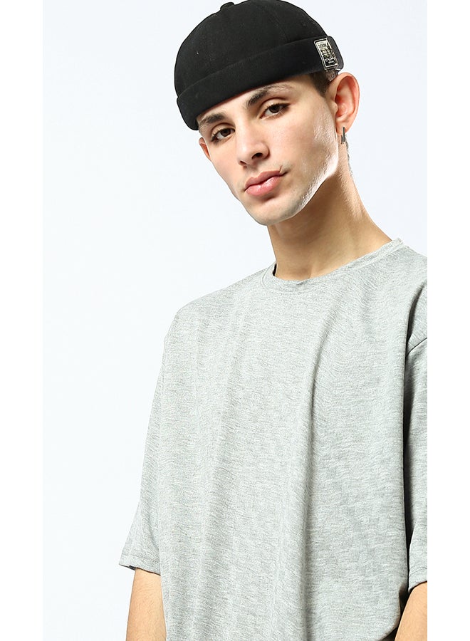 RAVIN Relaxed Fit Heather Grey Comfy Slip On Tee  - Image 4