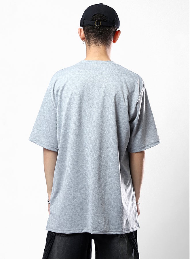 RAVIN Relaxed Fit Heather Grey Comfy Slip On Tee  - Image 3