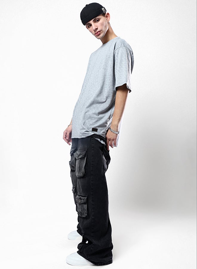 RAVIN Relaxed Fit Heather Grey Comfy Slip On Tee  - Image 5