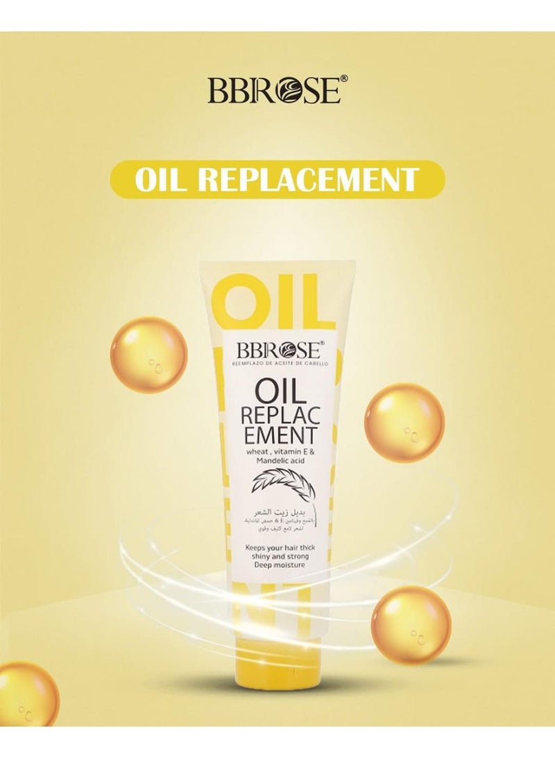 BBROSE Oil Replacement With Wheat, Vitamin E and Mandelic Acid  Keeps Hair Thick, Shiny And Strong 400ml - Image 2
