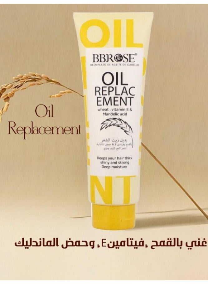 BBROSE Oil Replacement With Wheat, Vitamin E and Mandelic Acid  Keeps Hair Thick, Shiny And Strong 400ml - Image 5