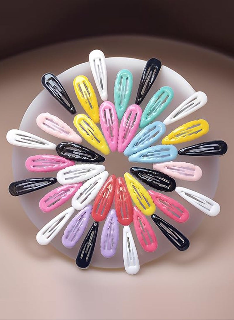 Lelet 48Pcs Snap Hair Clips Large Metal No Slip Hair Barrettes Girls Women Hair Accessories -Multicolor - Image 1