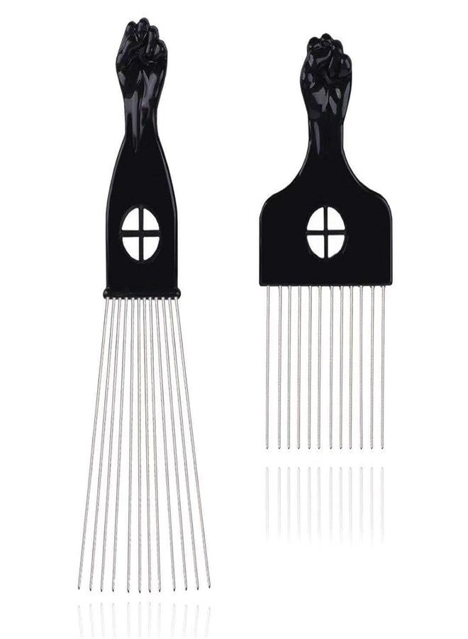 Supaze Hair Pick Comb for Curly Hair,Sturdy Plastic Afro Pick for Black Men Women with Unique Handle Design,Suitable for All Hair Lengths and Genders,Ideal Beard Pick Hair Styling Accessory and Grooming Tool - Image 1