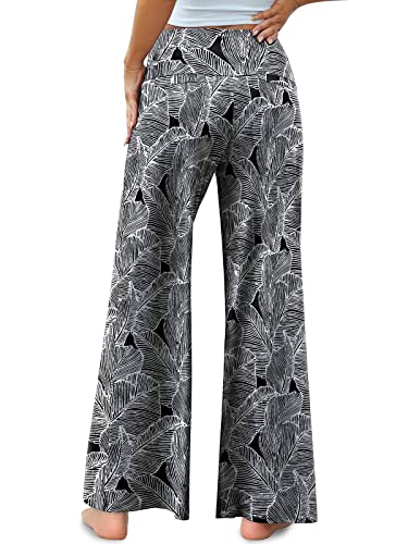 Arolina Women's Stretchy Wide Leg Palazzo Lounge Pants Casual Comfy High Waist Palazzo Pants - Image 4