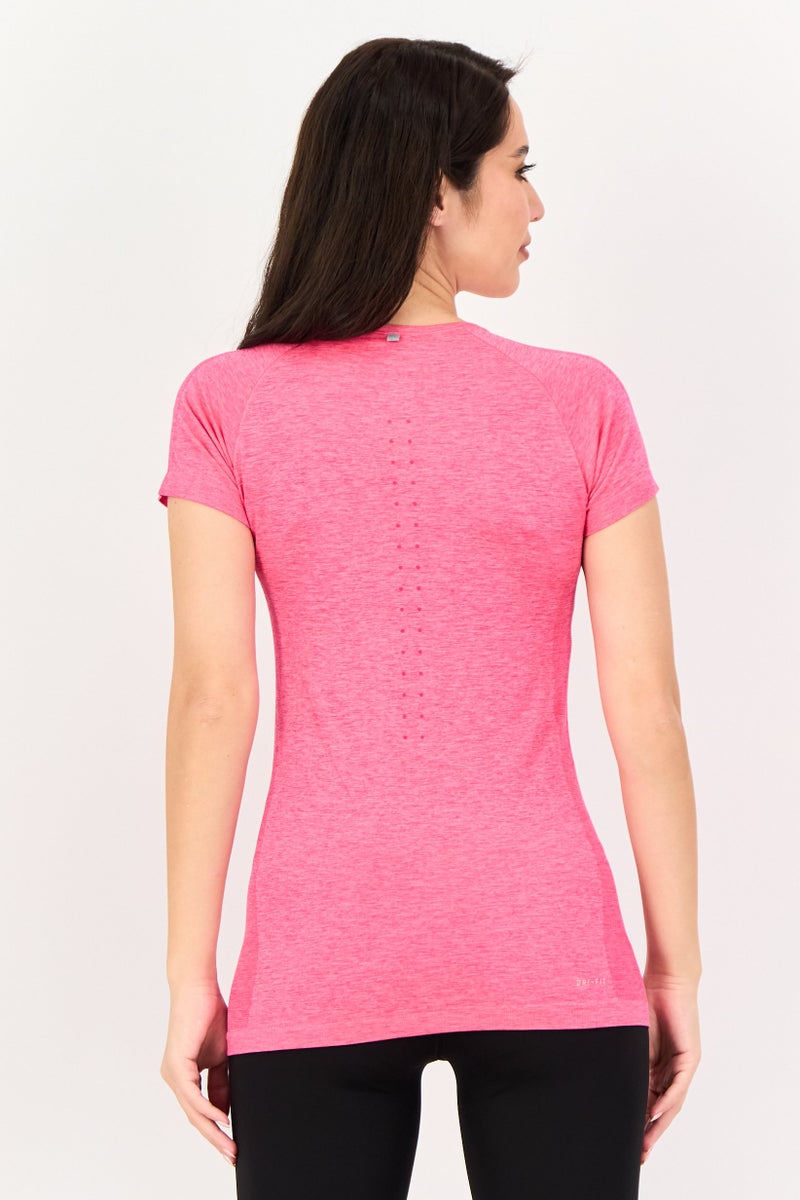 Nike Women Sportswear Fit Short Sleeve Outdoor Top, Pink - Image 4