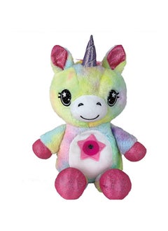 Children's Animal Starry Sky Projection Lamp Sleeping Lamp Doll Projection Lamp-Specifications:Color Unicorn Without Music