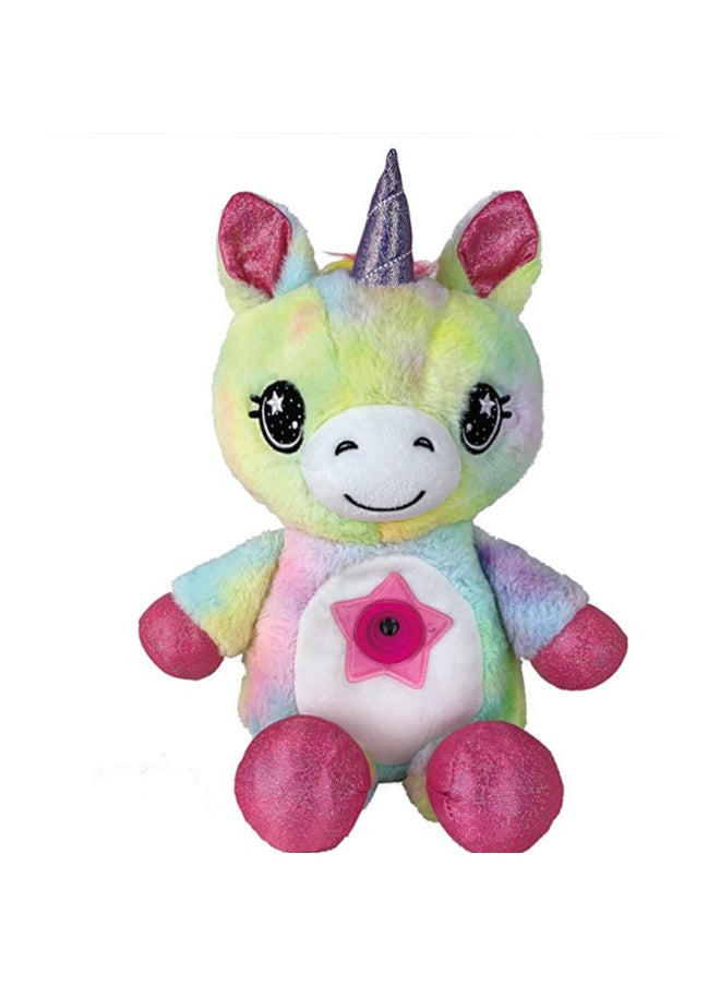 Generic - Children's Animal Starry Sky Projection Lamp Sleeping Lamp Doll Projection Lamp-Specifications:Color Unicorn Without Music - Image 1