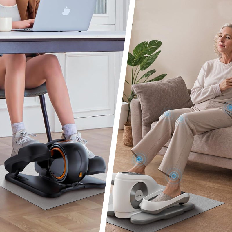 Wiojtry Non-Slip Mat for Under Desk Elliptical and Portable Floor Bike, Elliptical Mats for Seniors Home Sports Mats and Mini Elliptical Exercise Bikes, Ellipse Machine Mat - Image 5