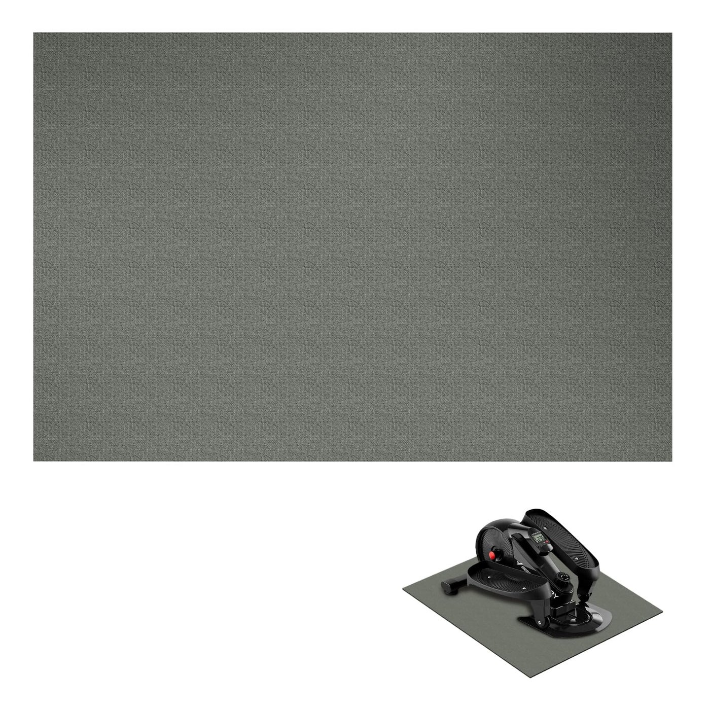 Wiojtry Non-Slip Mat for Under Desk Elliptical and Portable Floor Bike, Elliptical Mats for Seniors Home Sports Mats and Mini Elliptical Exercise Bikes, Ellipse Machine Mat