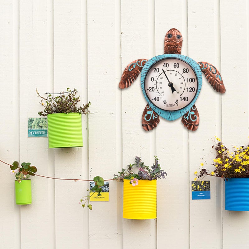 MUMTOP Outdoor Thermometer, Turtle Outside Wall Thermometer for Patio Yard Garden - Image 5