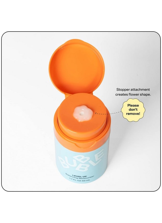 Bubble - Skincare Level Up Balancing Face Moisturizer Hydrating Gel Moisturizer Formulated With Zinc Pca + Niacinamide For Improved Texture & Radiance Skin Care For Oily Or Combination Skin (50Ml) - Image 1