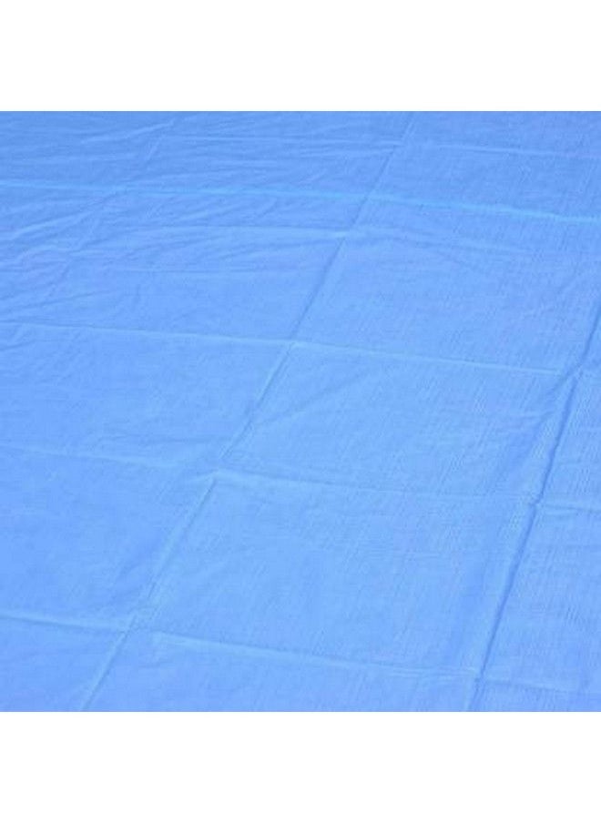 Rite Clique - Baby Poly Plastic Hypoallergenic Waterproof Bed Sheet;Plastic Sheet;Mattress Protector Cover For Baby And Adult (Double Bed) (Size 7.5 X 7.5 Feet) (Colo Light Blue) - Image 1