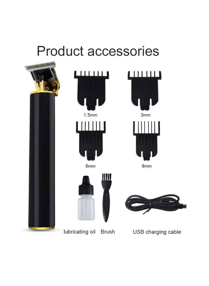 Rabos Rechargeable Hairdresser Cordless Close Cutting T-Blade Trimmer for Men Black  - Image 4