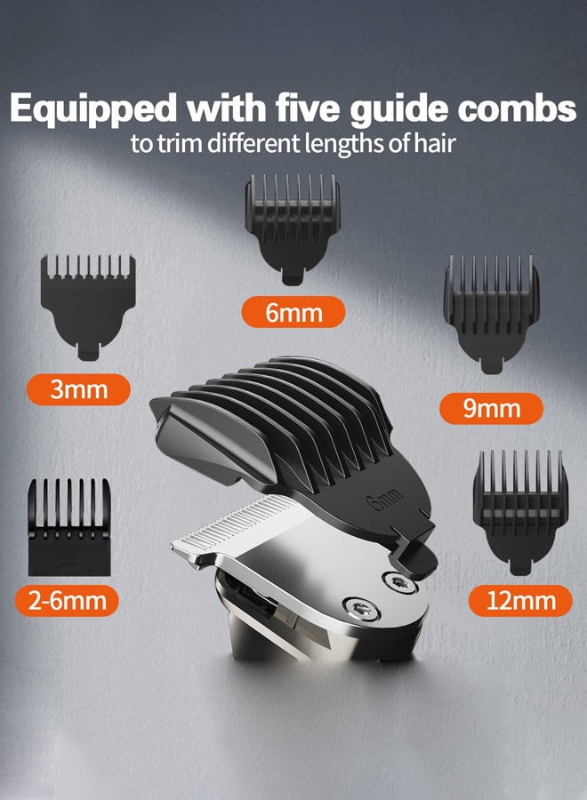 DSP 5 in 1 Beard & Hair Trimmer for Men, Electric Razor IPX6 Waterproof Beard Trimming Kit with Mustache Nose Ear Body Facial, Shaving Kit for Cordless Hair Trimmer, Hair Clippers, Gifts for Men,90642 - Image 4