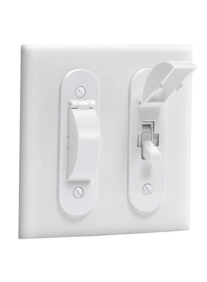 CLYMENE Wall Switch Guard, Child Proof Light Switch Cover Guard | Toggle Style | Light Switch Protection | Keep Toggle Switch in On or Off Position | 1 Pack, White - Image 1