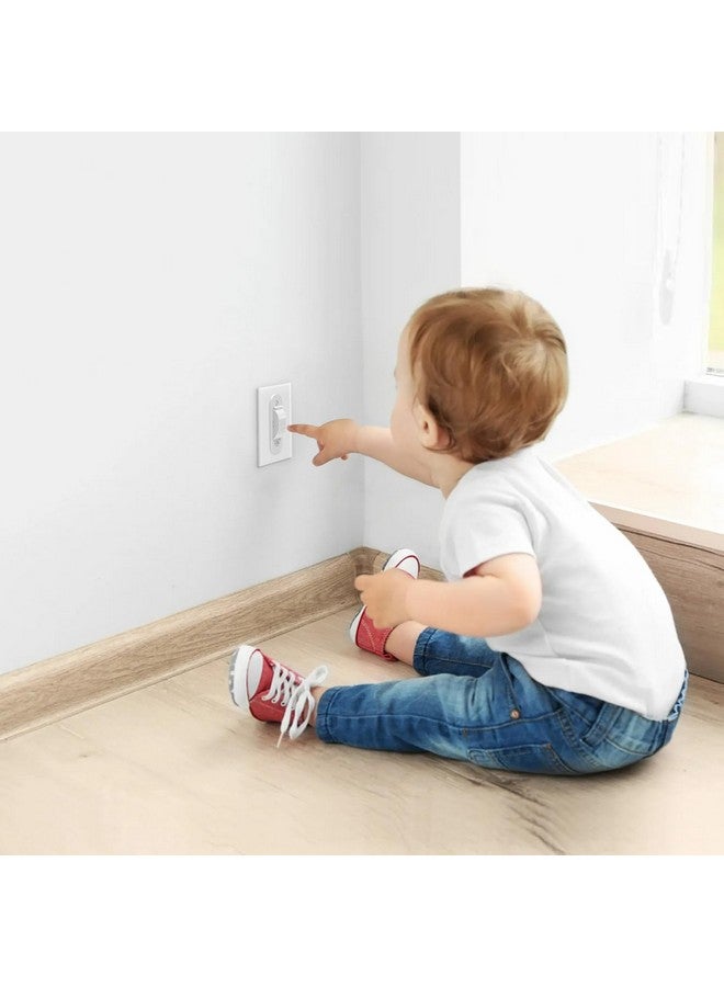 CLYMENE Wall Switch Guard, Child Proof Light Switch Cover Guard | Toggle Style | Light Switch Protection | Keep Toggle Switch in On or Off Position | 1 Pack, White - Image 2