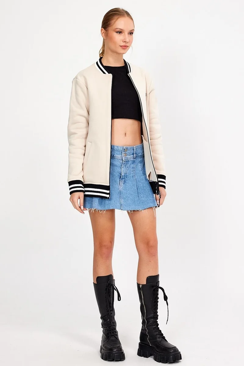 Alexander Gardi Unlined Raised Oversize College Jacket Coat (E23-0019 00)