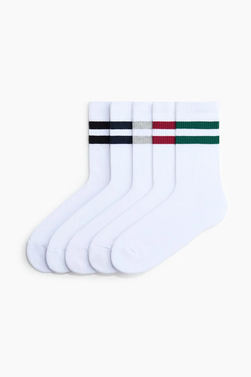 5-pack socks with Lycra®