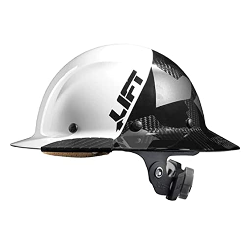 LIFT Safety HDF50C-20CK DAX Carbon Fiber Full Brim 50-50, White/Black Camo - Image 1