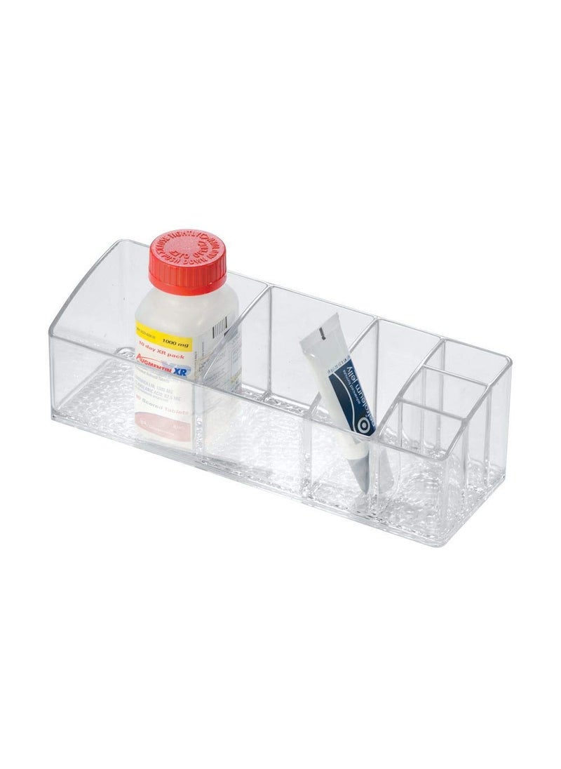 InterDesign InterDesign Med Vanity Divided Medication and Bathroom Accessory 9inch Short Organizer 