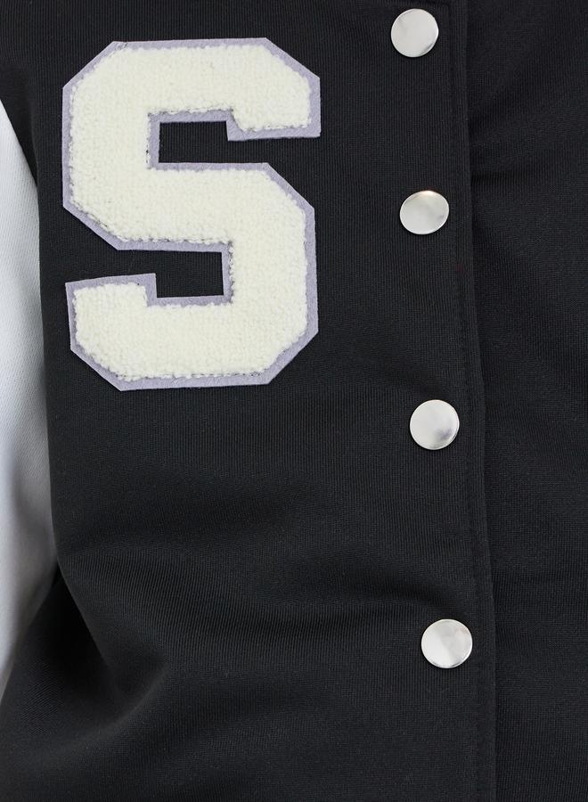 ستايلي جاكيت بومبر بألوان متداخلة وتفاصيل مطرزة - Image 4