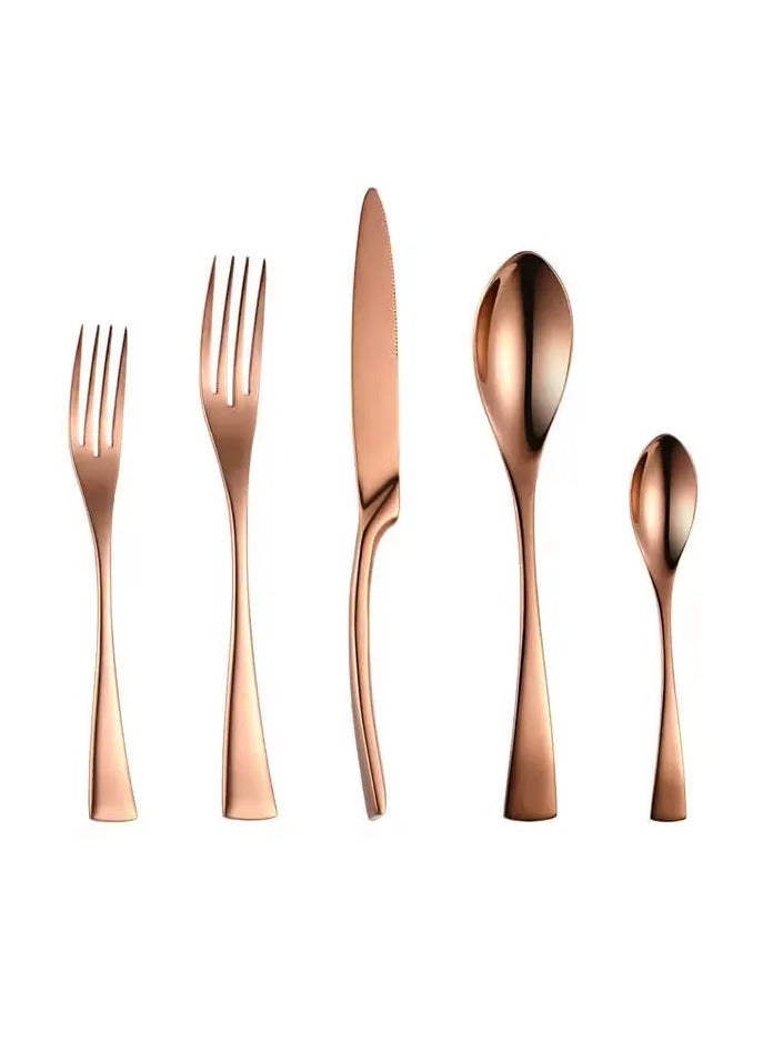 MAAC HOME MAAC Home Elegant Rose Gold Cutlery Set for Special Gatherings Luxurious Elegant Durable and Classic Premium Design Cutlery Set Perfect for everyday use, and get together, restaurant, banquet 