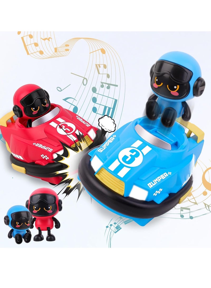 Remote Control Car For Toddlers, Kids Rc Ejecting Bumper Cars, Rc Battle Race Cars Set Of 2 Players With Led Lights And Music For 6 Year Old Boy Birthday Gifts - Image 1