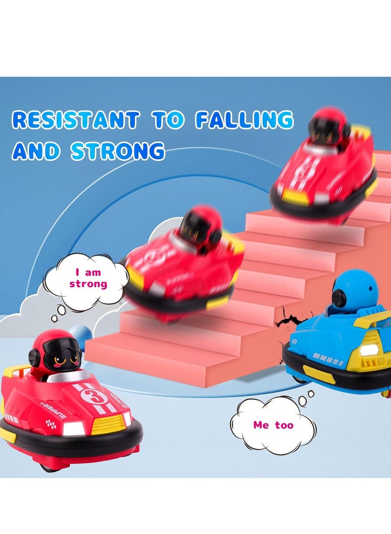 Remote Control Car For Toddlers, Kids Rc Ejecting Bumper Cars, Rc Battle Race Cars Set Of 2 Players With Led Lights And Music For 6 Year Old Boy Birthday Gifts - Image 2