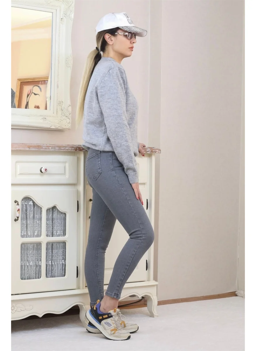 Ritnice Women's Gray Motto Skinny Jean