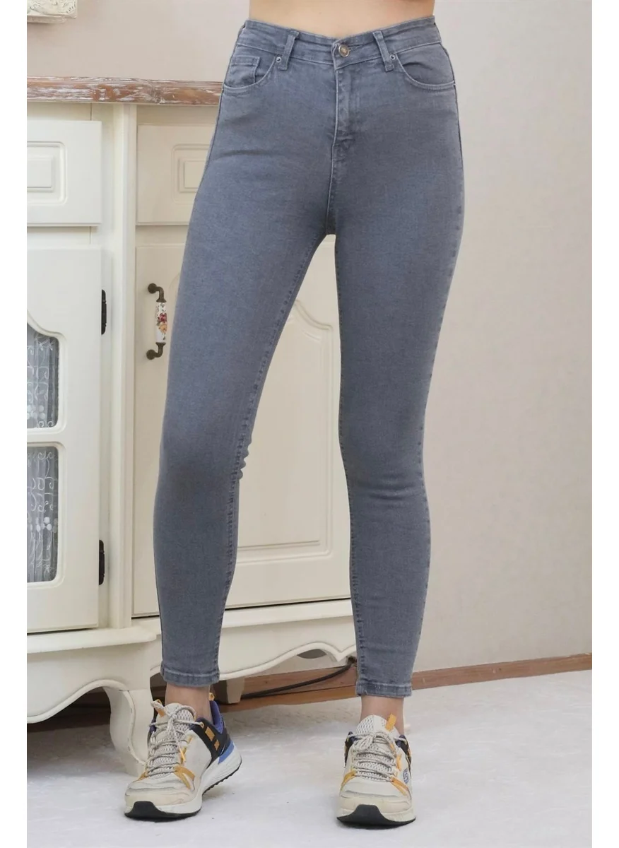 Ritnice Women's Gray Motto Skinny Jean