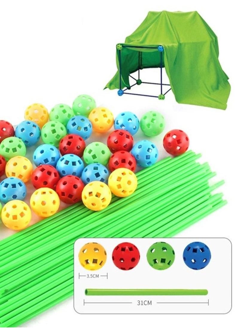 120-Piece Fort Building Kit Luminous with Blanket Construction Forts Toys for Kids Educational Learning Toy  - Image 3
