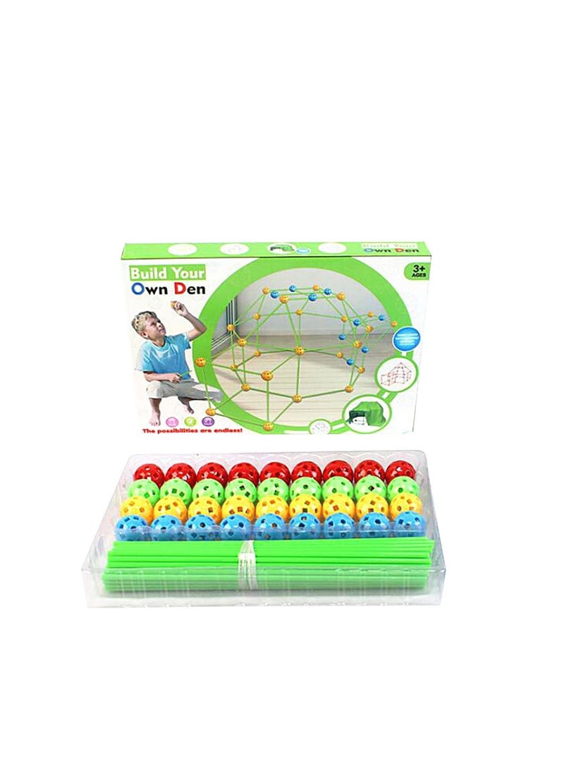 120-Piece Fort Building Kit Luminous with Blanket Construction Forts Toys for Kids Educational Learning Toy  - Image 5