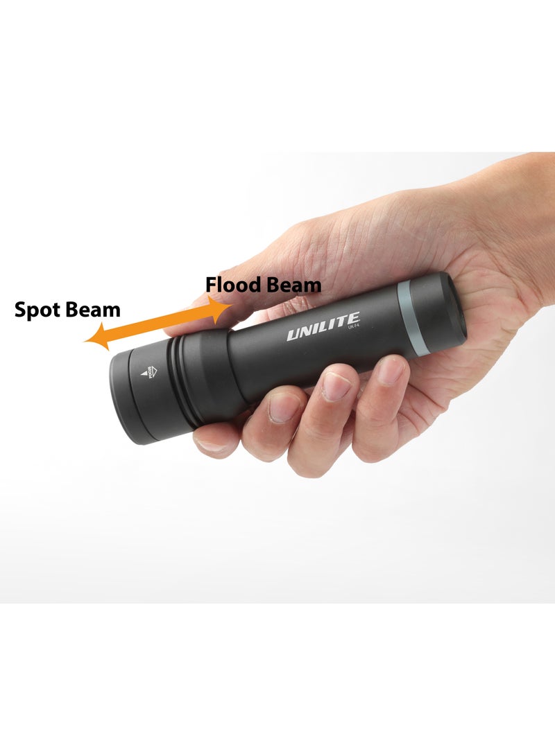 Unilite Uk F4 450 Lumen 4Xaaacree Focus Flashlight - Image 4