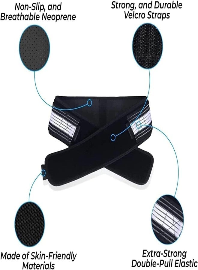 JICOOT Sacroiliac SI Joint Hip Belt - Lower Back Support Brace for Men and Women - Pelvic Support Belt - Trochanter Belt - Sciatica Pelvis Lumbar Hip Pain Relief (Lower Back Pain Relief) - Image 2