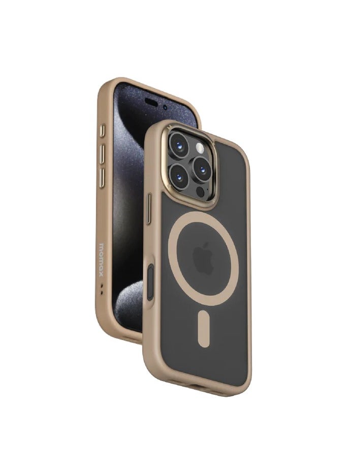 Momax - Momax Play Magnetic Case For Iphone 16 Pro 6.3 - Gold - Image 1