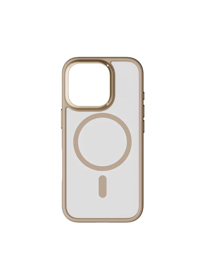 Momax - Momax Play Magnetic Case For Iphone 16 Pro 6.3 - Gold - Image 1