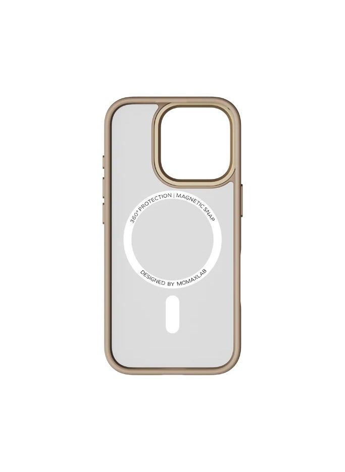 Momax - Momax Play Magnetic Case For Iphone 16 Pro 6.3 - Gold - Image 1