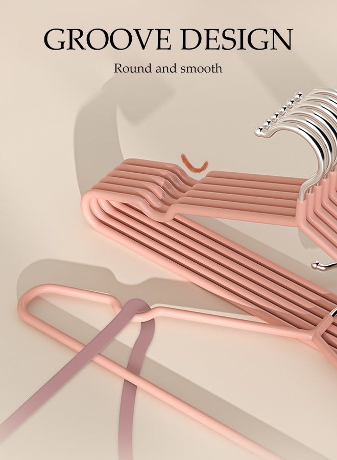 DUNISO 30Pcs Stainless Steel Clothes Hangers Non-Slip Rubber Coated Metal Hangers with Notches Space Saving Storage Organiser Hangers Multi-functional Durable Heavy Duty Strong Clother Hanger for Shirt Pants Dress - Image 5