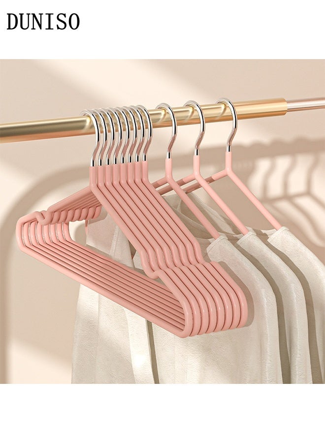 DUNISO 30Pcs Stainless Steel Clothes Hangers Non-Slip Rubber Coated Metal Hangers with Notches Space Saving Storage Organiser Hangers Multi-functional Durable Heavy Duty Strong Clother Hanger for Shirt Pants Dress - Image 1