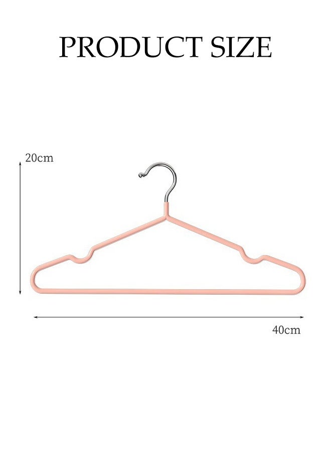 DUNISO 30Pcs Stainless Steel Clothes Hangers Non-Slip Rubber Coated Metal Hangers with Notches Space Saving Storage Organiser Hangers Multi-functional Durable Heavy Duty Strong Clother Hanger for Shirt Pants Dress - Image 4