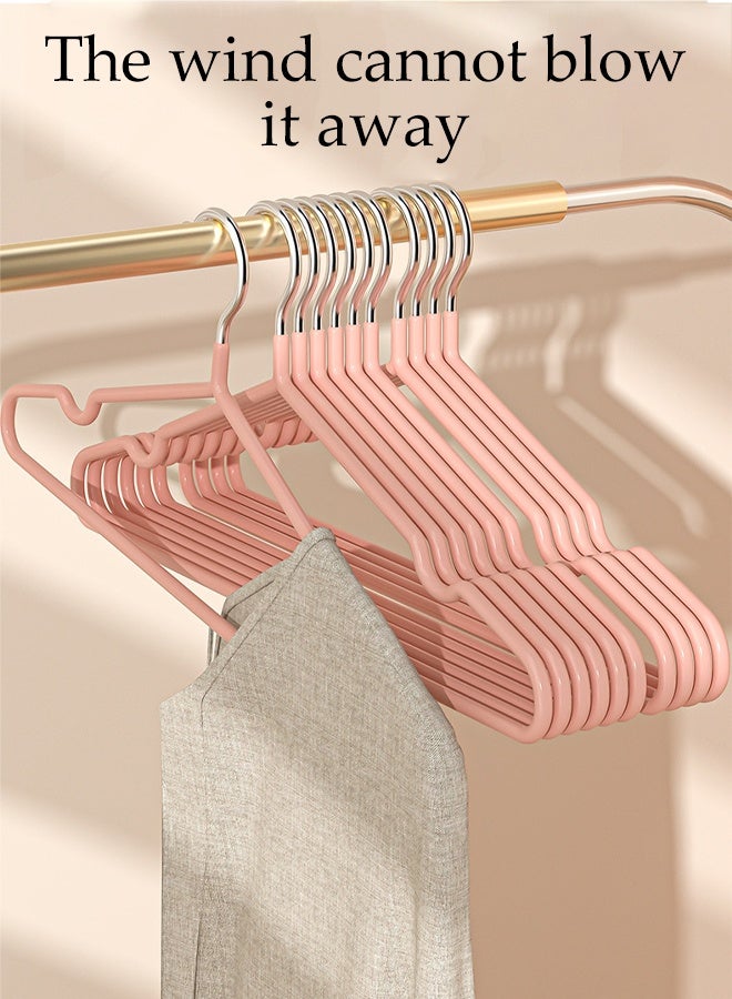 DUNISO 30Pcs Stainless Steel Clothes Hangers Non-Slip Rubber Coated Metal Hangers with Notches Space Saving Storage Organiser Hangers Multi-functional Durable Heavy Duty Strong Clother Hanger for Shirt Pants Dress - Image 2