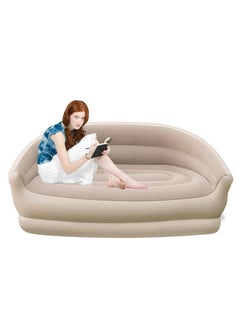 FLYROAD Automatic Inflatable Sofa, Inflatable Couch with Built-in Air Pump, Camping Inflatable Chair, Portable 2 Seaters Blow Up Sofa for Outdoor Party, Easy to Storage, Adult Sizes, Fast Inflation  - Image 1