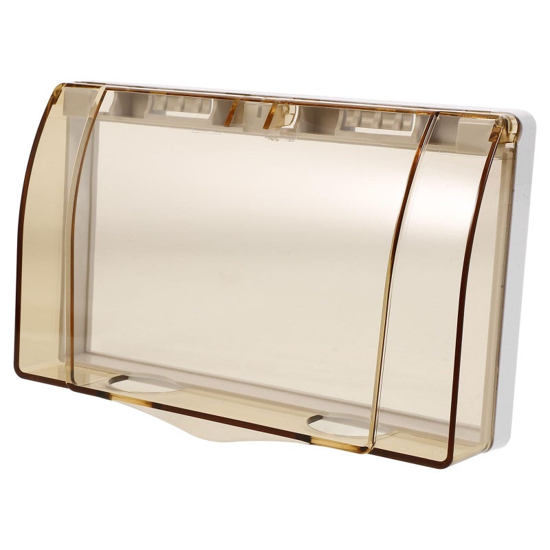 Double Gang 86 Type Waterproof Outlet Cover Wall Plate Light Gold Color - Image 2