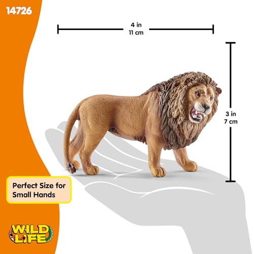 Schleich Wild Life, Animal Figurine, Animal Toys for Boys and Girls 3-8 Years Old, Roaring Lion, Ages 3+ - Image 5