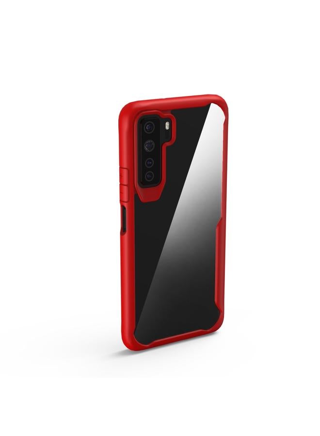 زبون جراب لهاتف Huawei Nov 7 SE شفاف من البولي كربونات + TPU، جراب واقٍ مقاوم للصدمات بتغطية كاملة - Image 5