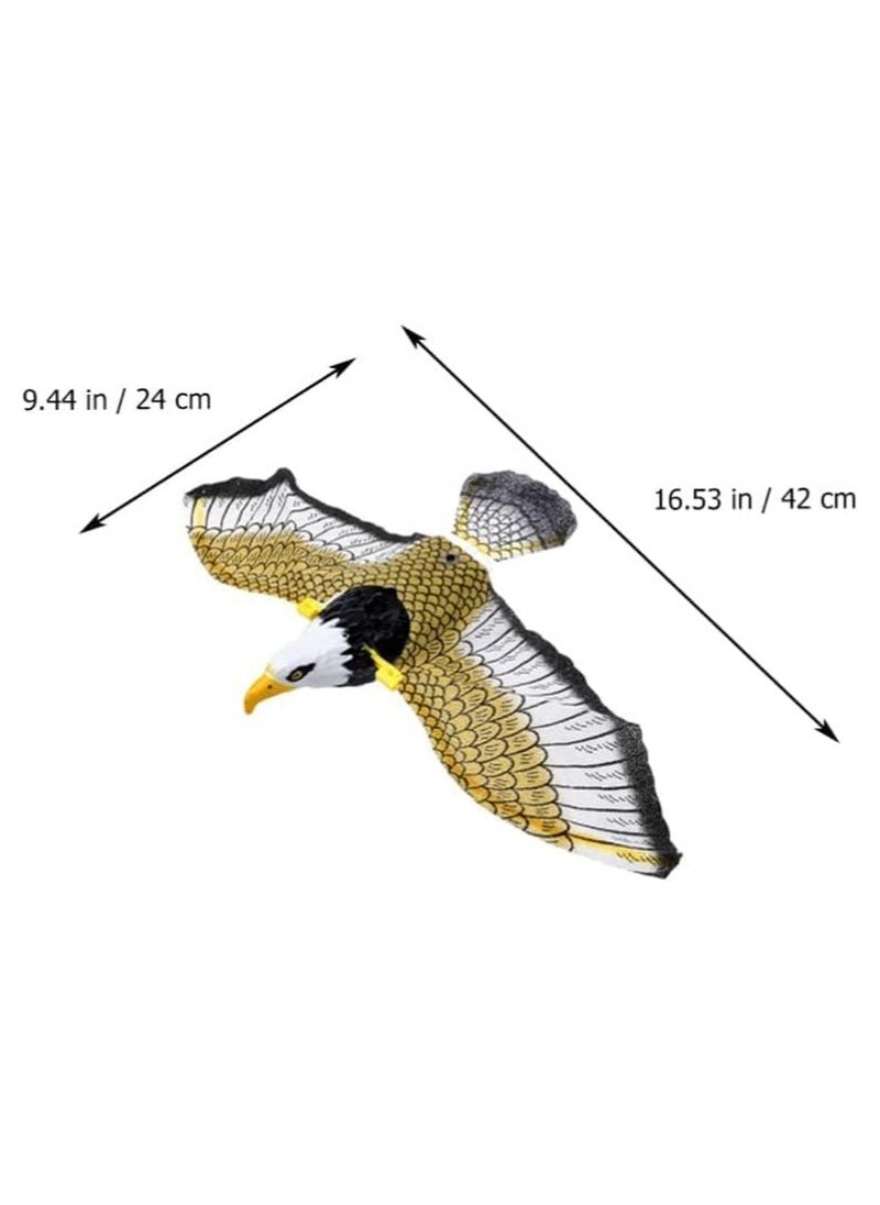Generic - Simulation Bird Interactive Cat Toy Flying Bird Cat Toy Electric Toy Bird For Cats Flashing Music Funny Cat Toy Cats Kitten Play Hunting Exercising Eliminating Boredom (Eagle)ole not included - Image 1