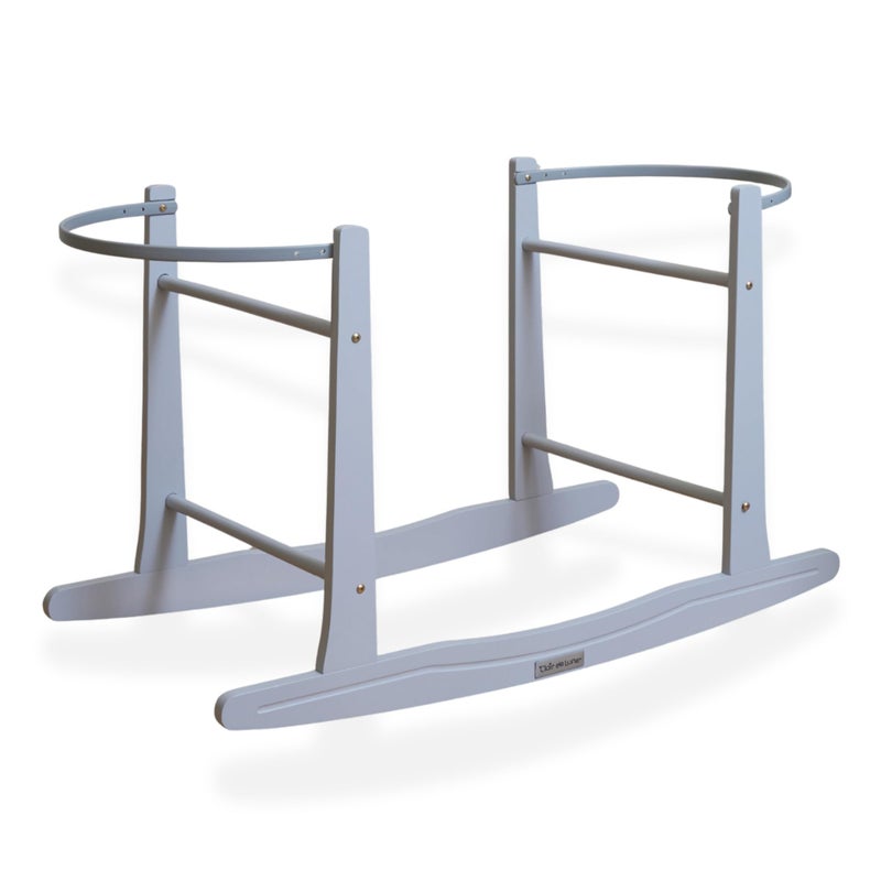 Clair de Lune Rocking Moses Basket Stand - Grey - Image 1