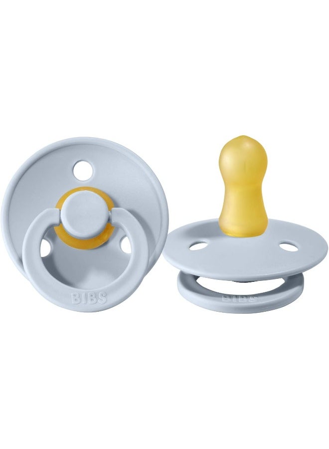 بيبس لهاية متماثلة قطعتين خالية من البيسفينول أ، مطاط طبيعي، صنع في الدنمارك، - أشهر، حديديأزرق فاتح - Image 3